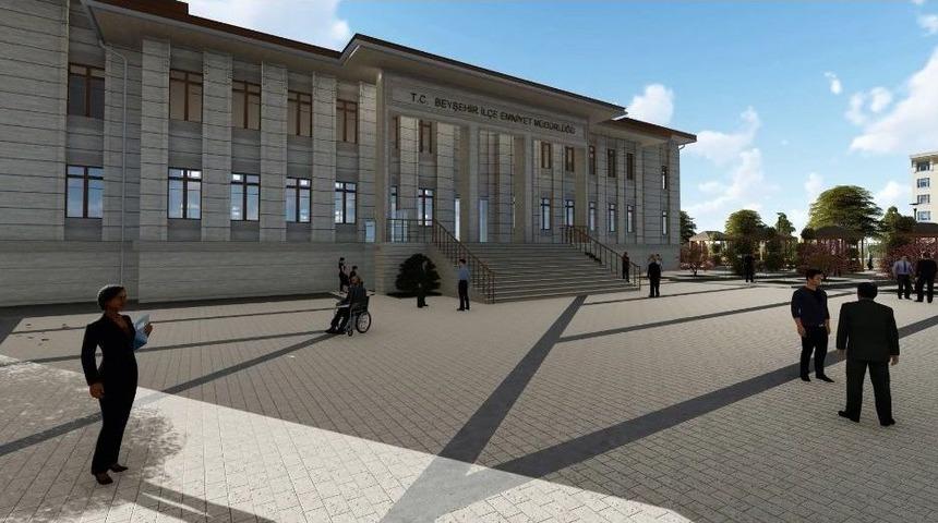 Beyşehir&rsquo;e Sel&ccedil;uklu Mimarisi İle Yeni Emniyet Binası Yapılacak