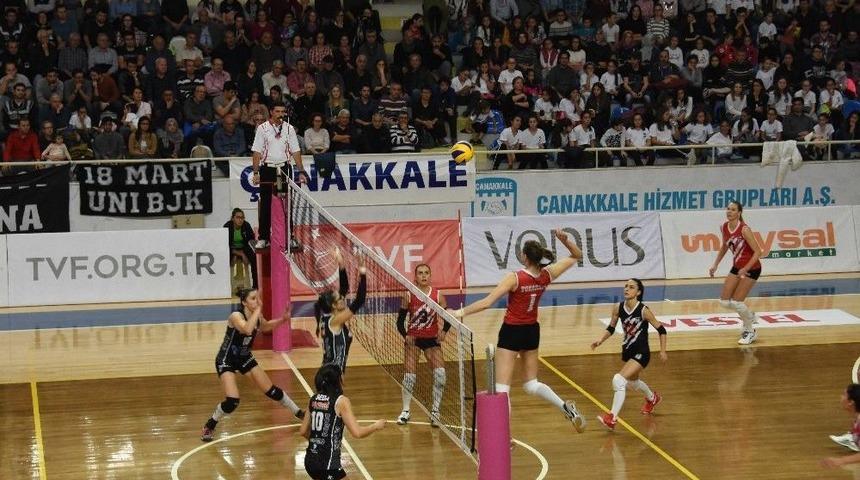 Vestel Ven&uuml;s Sultanlar Ligi: &Ccedil;anakkale Belediyespor: 3 - Beşiktaş Jk: 2
