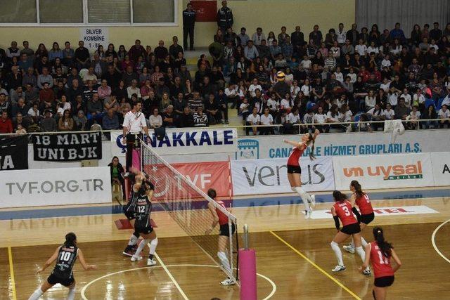 Vestel Venüs Sultanlar Ligi: Çanakkale Belediyespor: 3 - Beşiktaş Jk: 2