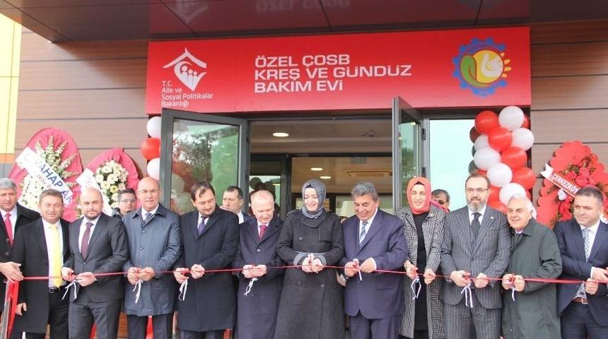&Ccedil;erkezk&ouml;y Osb Tarafından Yaptırılan Kreşin A&ccedil;ılışını Bakan Kaya Yaptı