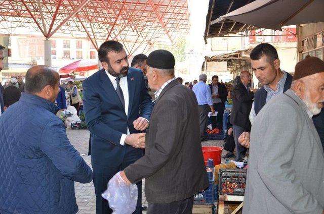 Mhp Aday Adayı Gören Darende İlçesini Ziyaret Etti