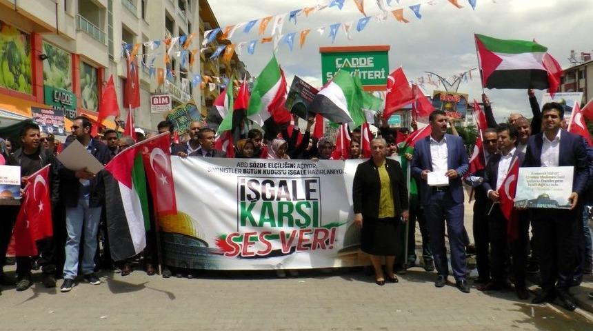 Tunceli&rsquo;de Abd Ve İsrail Protesto Edildi