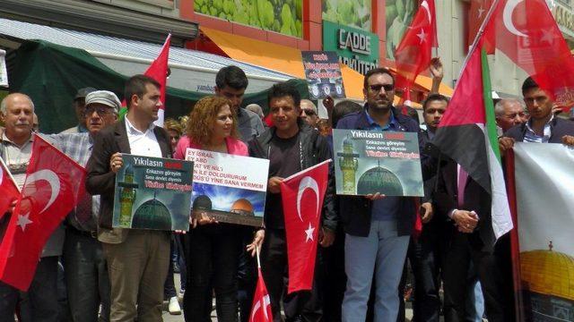 Tunceli’de Abd Ve İsrail Protesto Edildi