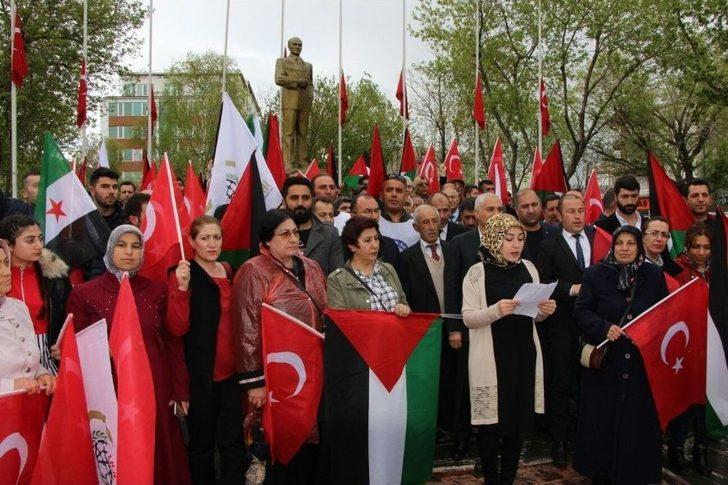 Ardahan’da İsrail Protestosu G4