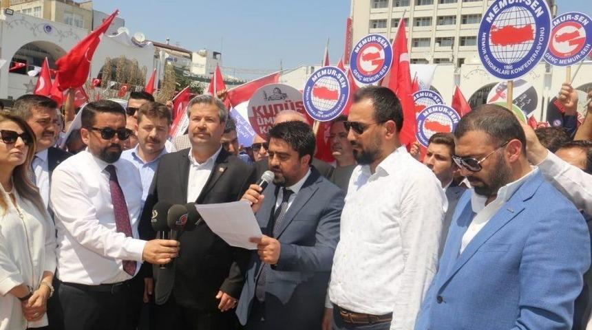 Mersin&rsquo;de İsrail Katliamı Protesto Edildi