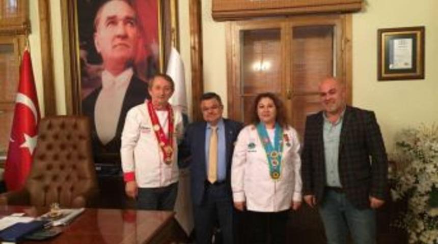 Aş&ccedil;ılar Federasyonu Başkan Yardımcısı T&uuml;rkoğlu&rsquo;ndan Başkan Yağcı&rsquo;ya Ziyaret