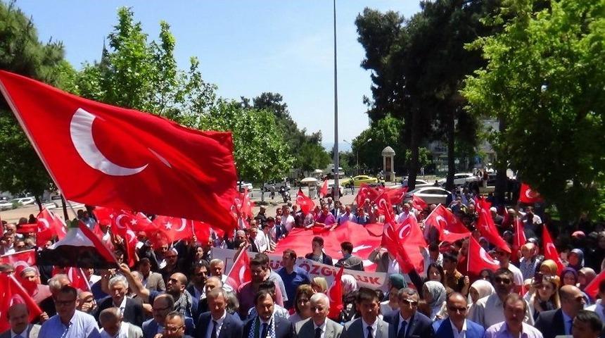 Tekirdağ’da Kudüs Protestosu