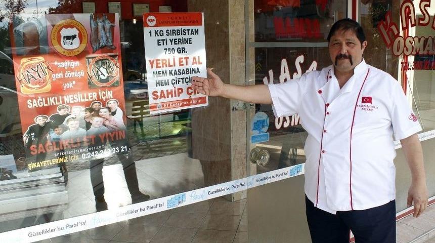 T&uuml;rkiye Kasaplar Federasyonundan Afişli &rsquo;yerli Et&rsquo; Propagandası