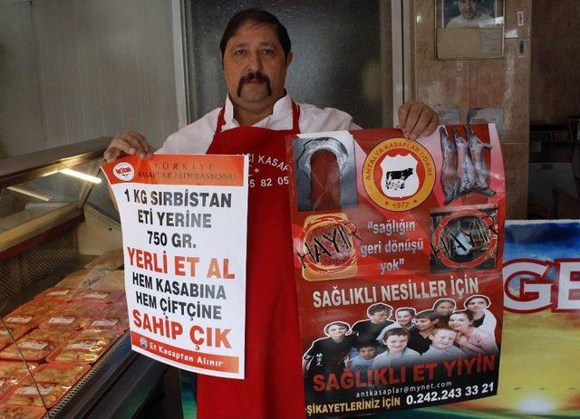 T&uuml;rkiye Kasaplar Federasyonundan Afişli &rsquo;yerli Et&rsquo; Propagandası 1