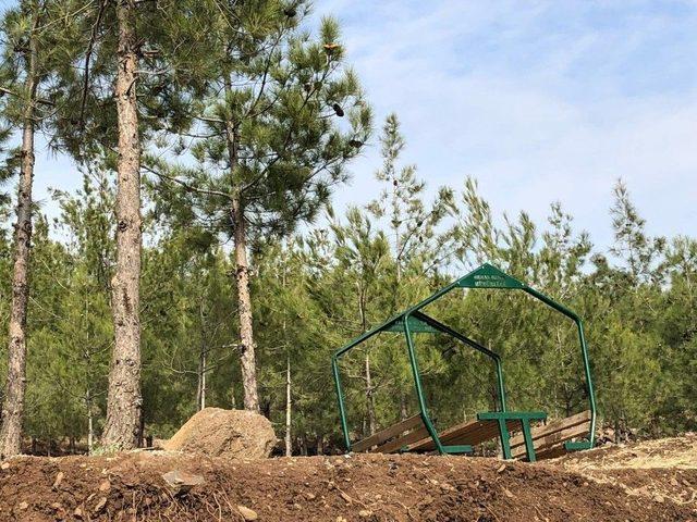 Mesire Alanında Zarar Verilen Banklar Onarılıyor 1