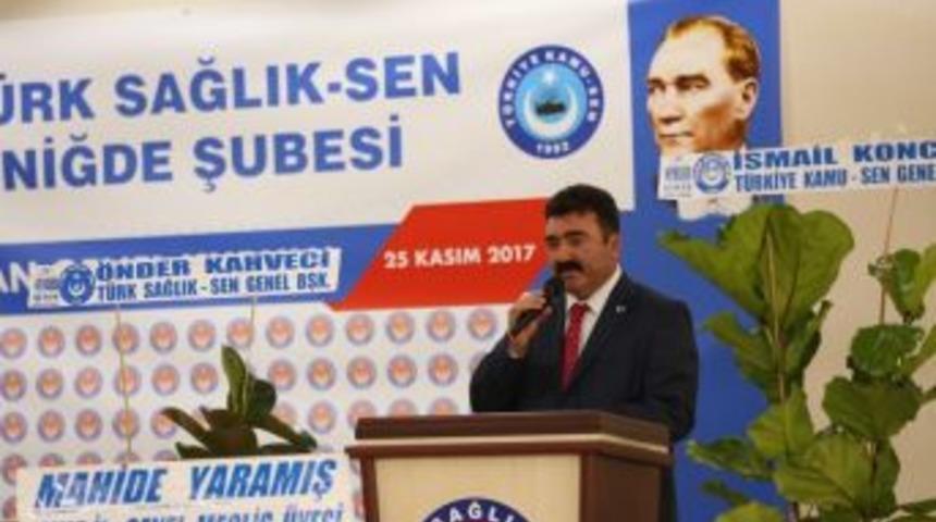 Niğde T&uuml;rk Sağlık Sen Genel Kurul Yaptı