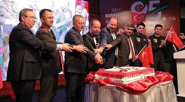 Edirne’nin Kurtuluşu Resepsiyonla Kutlandı