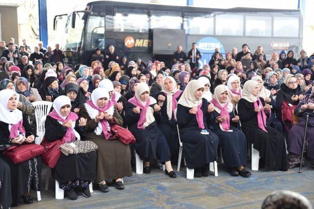 Törenle Kutsal Topraklara Uğurlandılar