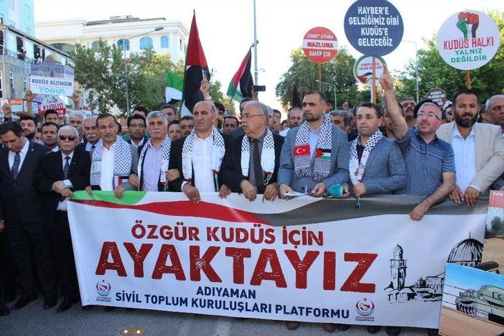 Adıyaman’da Binlerce Kişi Filistin İçin Sokağa İndi G2