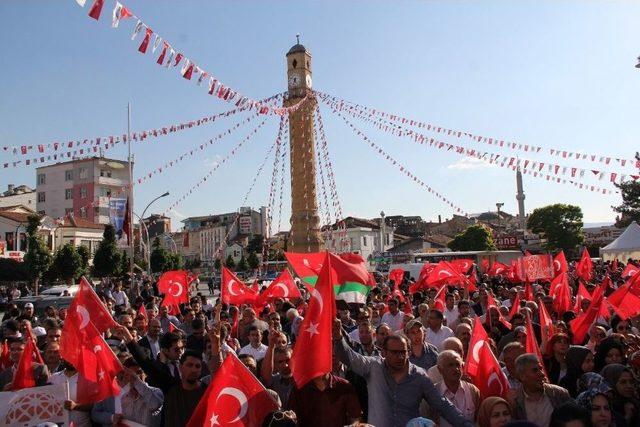 Çorum’da Ak Parti Ve Stk’lardan İsrail Vahşetine Kınama