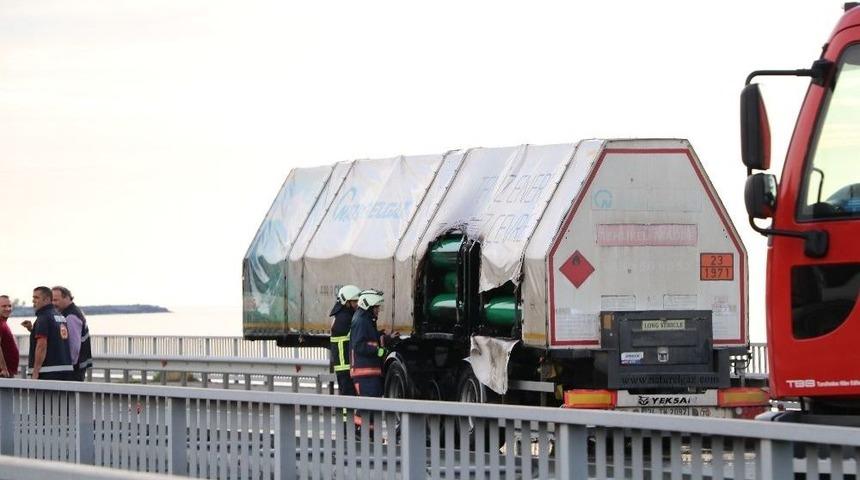 Rize&rsquo;de Yanan Cng Tankeri Korkuttu