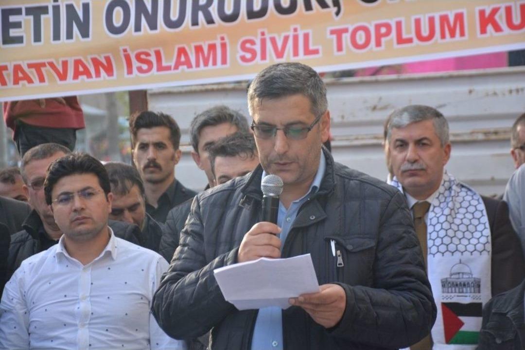 İsrail&rsquo;in Gazze&rsquo;deki Katliamı Tatvan&rsquo;da Kınandı