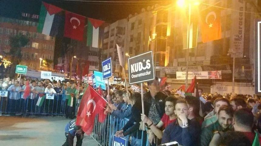 Pendik&rsquo;te Kud&uuml;s Protestosu