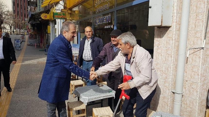 Esnaf Ziyaretleri Y&uuml;z G&uuml;ld&uuml;r&uuml;yor