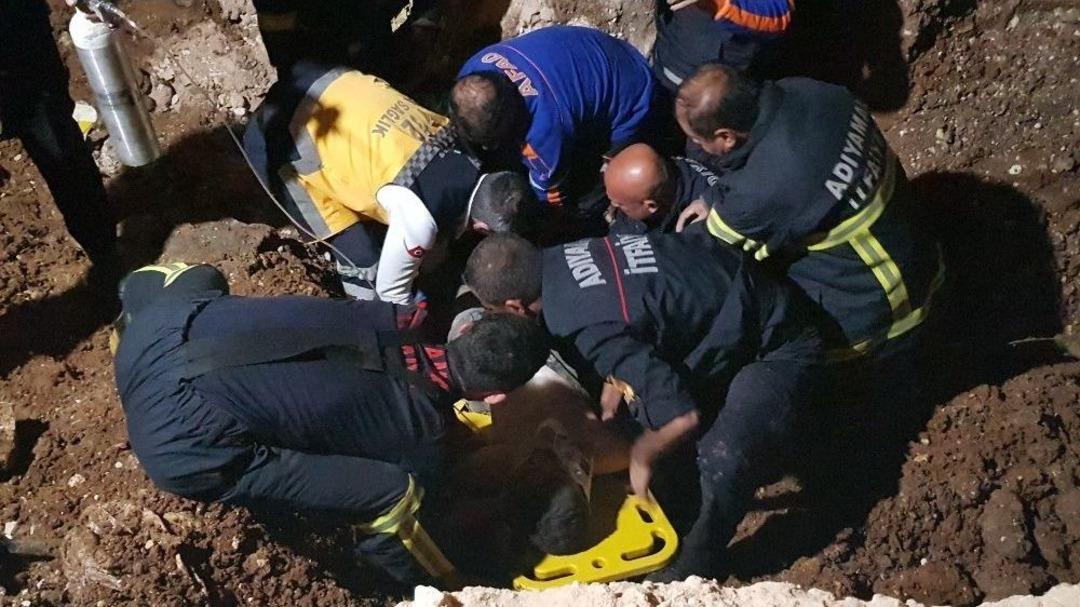 Adıyaman&rsquo;da Alt Yapı &Ccedil;alışmasında G&ouml;&ccedil;&uuml;k: 1 Ağır Yaralı