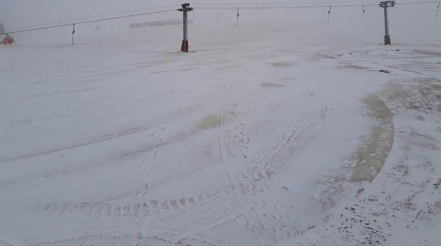 Mart Sonunda Uludağ’a Kar Sürprizi