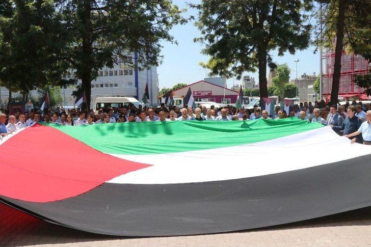 Seyhan Belediyesi Çalışanları İsrail Ve Abd’yi Protesto Etti G1
