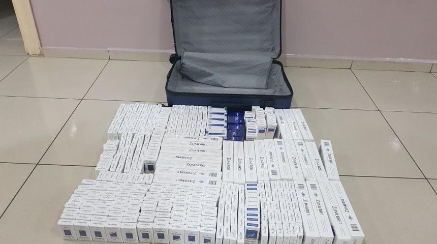 Yolcu Valizinden Ka&ccedil;ak Sigara &Ccedil;ıktı