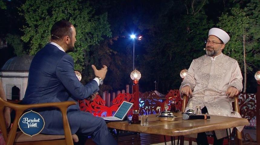 Diyanet İşleri Başkanı Erbaş İlk Sahurda Diyanet Tv&rsquo;nin Konuğu Oldu