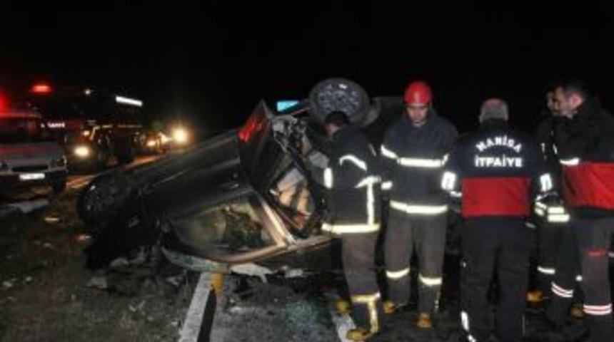 Manisa&rsquo;da Trafik Kazası: 1 &Ouml;l&uuml;