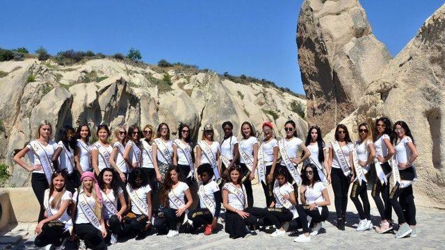 28 Ülkeden Gelen Güzeller Kapadokya’yı Gezdi