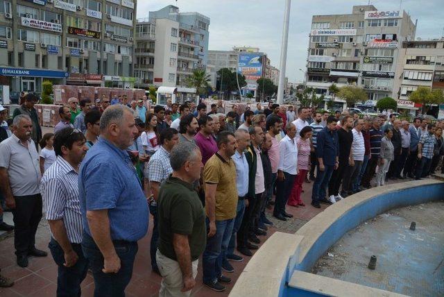 Aliağa’da İsrail Protestosu