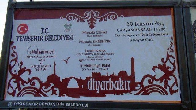 Kayyum Atanan Yenişehir Belediyesinden Kutlu Doğum Etkinlikleri