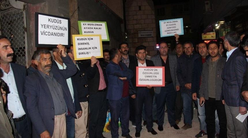 Şemdinli&rsquo;de İsrail Vahşetine Kınama