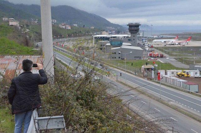 Cumhurbaşkanlığı Uçağı Ordu’ya İniş Yaptı