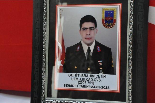 Şehit Uzman Çavuş İbrahim Çetin, Son Yolculuğuna Uğurlandı