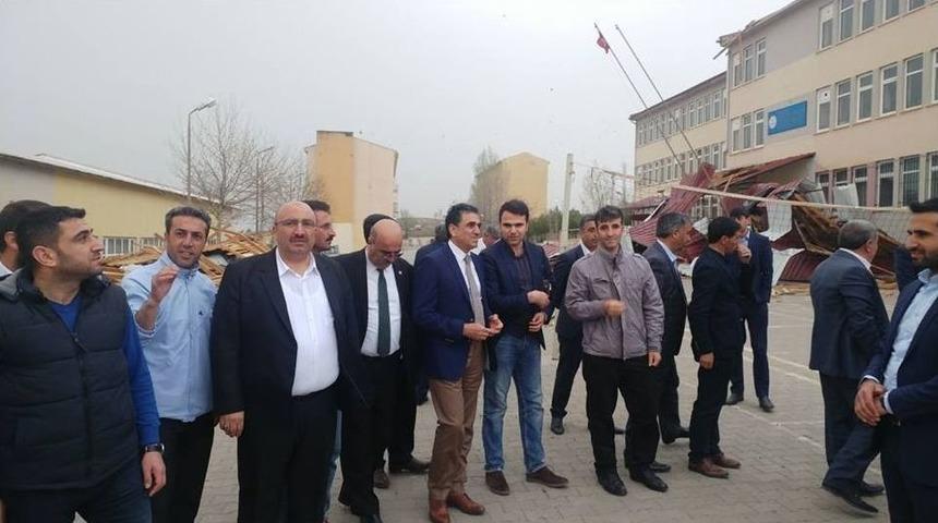 Milletvekili A&ccedil;ıkkapı, Fırtınada Hasar G&ouml;ren Okullarda İncelemede Bulundu