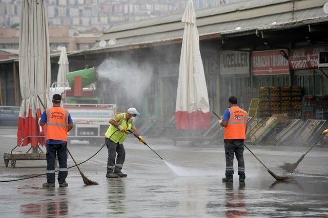 Ankara Toptancı Hali Temizlendi