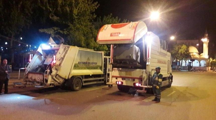 Adıyaman Belediyesinden Temizlik &Ccedil;alışması