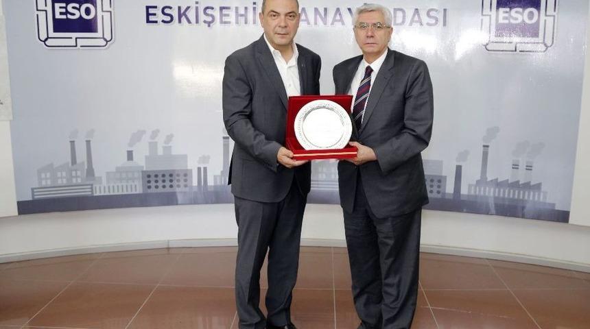 Eskişehir Sinerji Platformu&rsquo;ndan Eso Başkanı Kesikbaş&rsquo;a Ziyaret