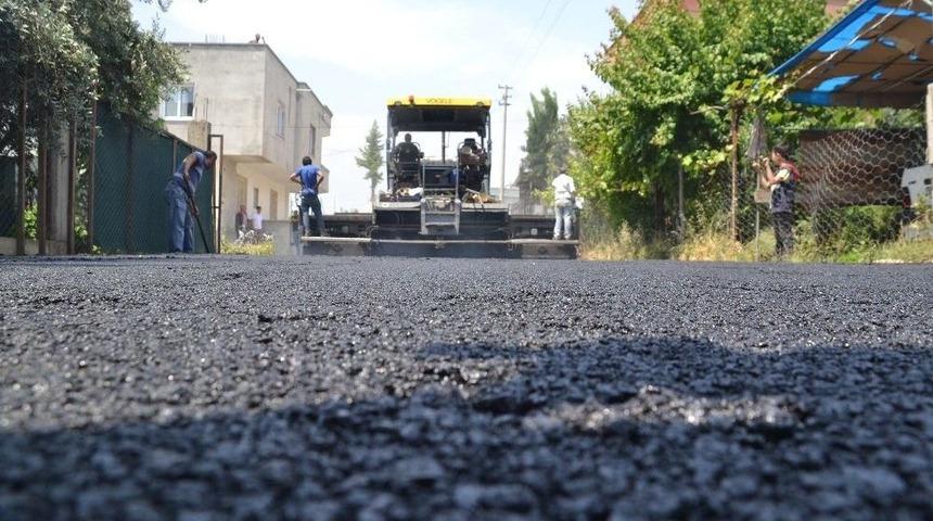 Erdemli&rsquo;de Sıcak Asfalt &Ccedil;alışması