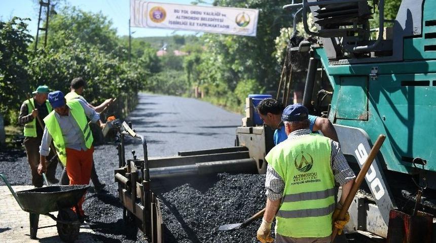 &Ccedil;avuşlar-burhanettin Yolu Asfaltlandı