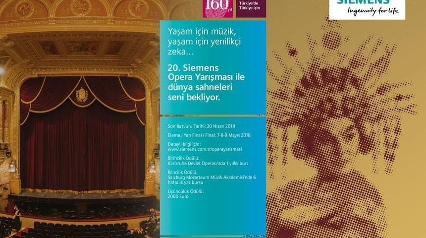 &lsquo;siemens Opera Yarışması&rsquo; İ&ccedil;in Son Başvuru Tarihi 30 Nisan