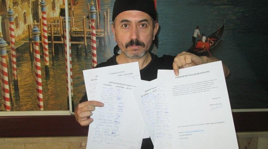 Tramvay İ&ccedil;in Toplanan İmzalar B&uuml;y&uuml;kşehir Belediyesi Teslim Edildi