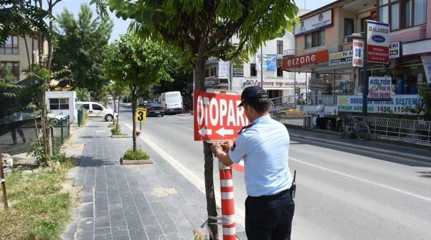 Zabıta Ekiplerinden Kaldırım İşgaline Geçit Yok