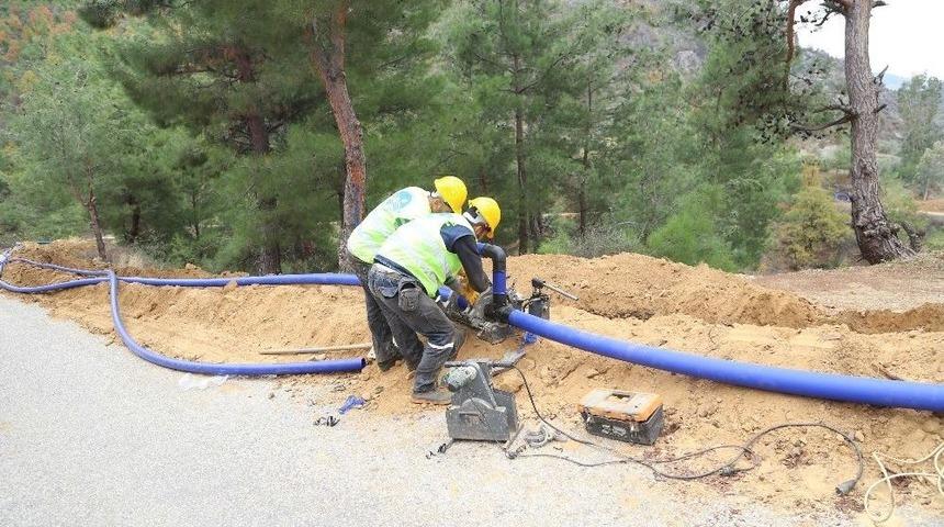 Meski, Anamur&rsquo;da Alt Yapı &Ccedil;alışmalarını S&uuml;rd&uuml;r&uuml;yor