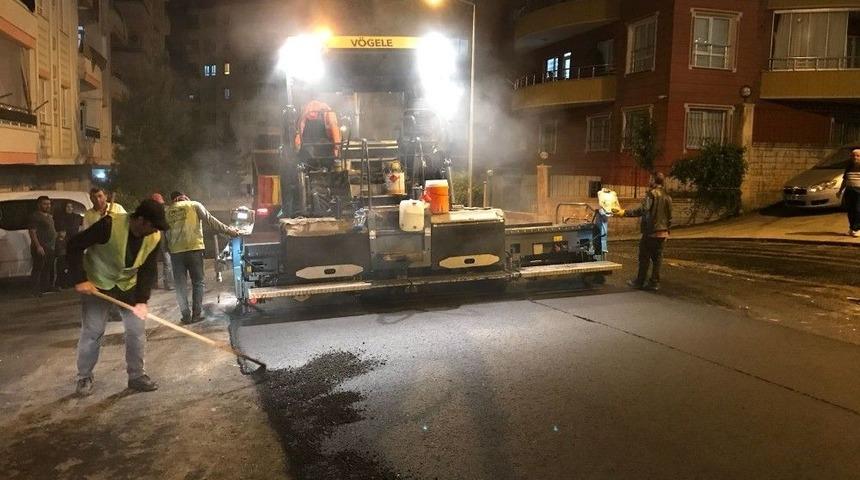 Batman&rsquo;da Ramazan Dolayısı İle Asfalt Serimi Gece Yapılıyor