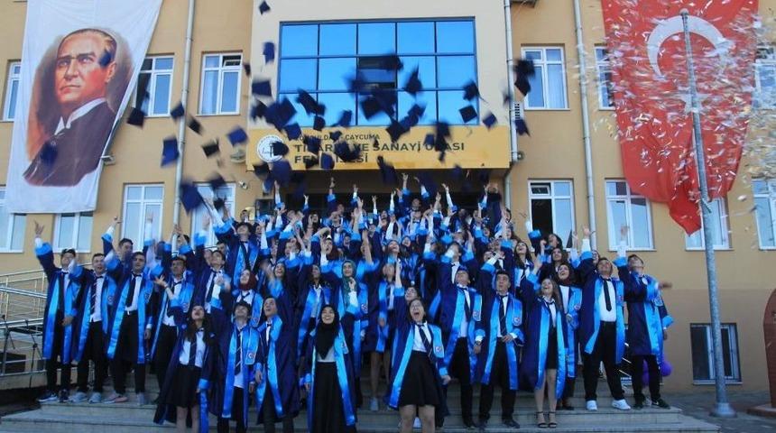 &Ccedil;aycuma Tso Fen Lisesi, 2018 Mezunları Diplomalarını Aldı