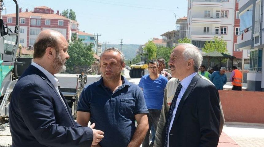 Başkan G&uuml;l, Asfalt &Ccedil;alışmalarını İnceledi