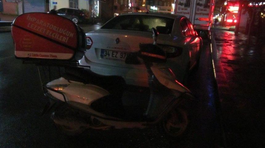 Motosiklete &Ccedil;arpıp Ka&ccedil;an Otomobil S&uuml;r&uuml;c&uuml;s&uuml; Yakalandı