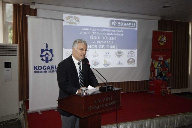 Kocaelili Muhtarlar 6 Ayda 1 Bu&ccedil;uk Ton Atık Pil Topladı 1